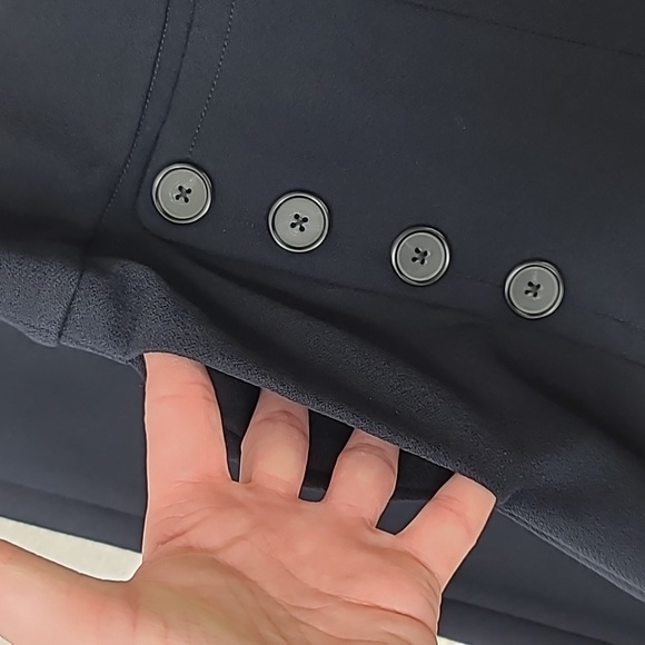 Joie Ardina Nautical Button Front High Waist Wide Leg Sailor Pant in Navy - Picture 13 of 17